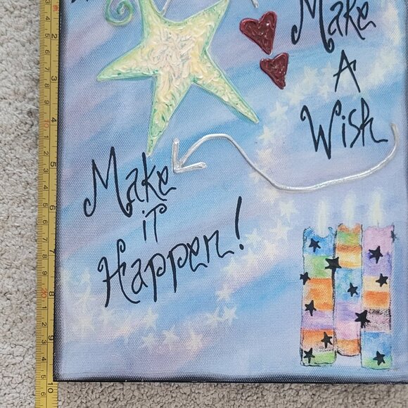 RHONDA KULLBERG Signed Hand Painted Inspirational Quotes Wall Art-Set of 3 - Picture 10 of 14